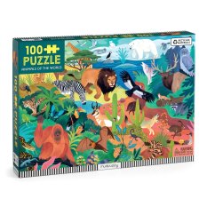 Mudpuppy Animales del mundo Puzzle 100 piezas