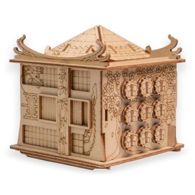 EscapeWelt Puzzle di legno Casa del Drago