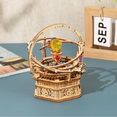 RoboTime 3D Holzpuzzle Spieluhr Historische astronomische Uhr