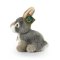 Rappa Plush rabbit grey sitting 16 cm ECO-FRIENDLY