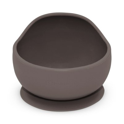 PETITE&MARS Miska silikonová s přísavkou Take&Match Bitter Cocoa 6m+