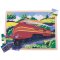 Bigjigs Toys Drewniane puzzle pociąg historyczny Księżna Hamilton 35 elementów