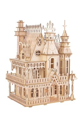 Woodcraft Drewniane puzzle 3D Fantasy willa