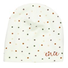 ENIE BABY Czapka dziecięca Kropki kremowa 3-6m