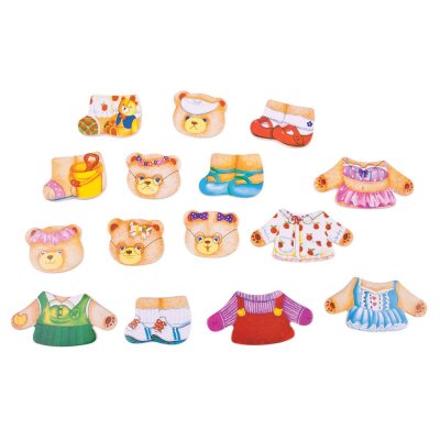 Bigjigs Toys Ubieranki Puzzle Rodzina Niedźwiedzi