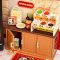 RoboTime 3D dřevěná skládačka Miniatura domečku Asijské bistro Panda Hot Pot