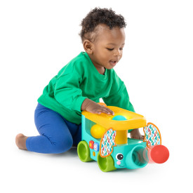 BRIGHT STARTS Steckspielzeug-Auto mit Bällen Pop & Roll Safari Bus™ 6m+