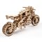 Ugears Puzzle 3D en bois mécanique UGR-10 Moto (scrambler) avec side-car