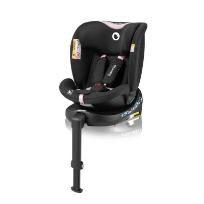 LIONELO Bilbarnstol Navy i-Size (40-150 cm) Black Pink
