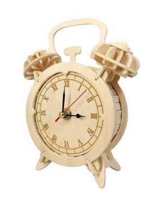 Woodcraft Sveglia puzzle 3D in legno