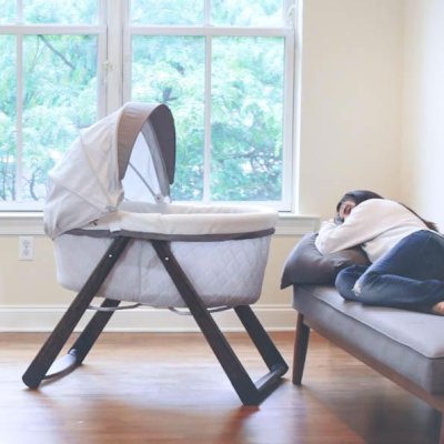 INGENUITY Gungande hopfällbar träsäng Carrington 0m+ upp till 7 kg, 2018