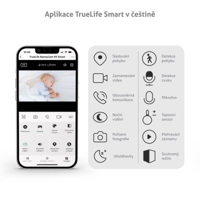 TRUELIFE Video Nanny digitale NannyCam R3 Smart