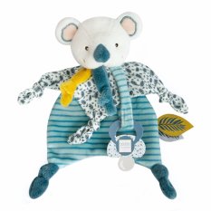 Doudou Geschenkset - Spielzeug mit Schnullerhalter Koala Yoca 20 cm