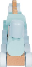 small foot Aufsteck-Holzzug blau