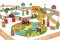 Bigjigs Rail Caminho de Ferro de Madeira com Campo 80 peças