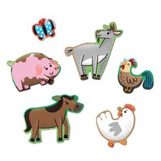 Mudpuppy Podlahové puzzle Kamaráti z farmy 25 dielikov