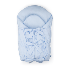 PETITE&MARS Zavinovačka šněrovací Nurse s pevnou kokosovou vložkou Baby Blue 75x75 cm