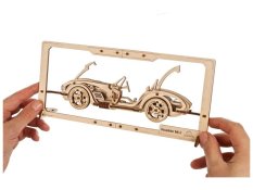 Puzzle mécanique en bois Ugears 2,5D Roadster MK3