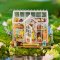 RoboTime Puzzle 3D de madera Miniatura de casa Casa de jardín de ensueño