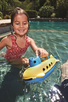 Green Toys Łódź podwodna niebieska rączka