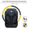 KINDERKRAFT Autostoel Comfort up i-size black (76-150 cm) - Retourgoederen