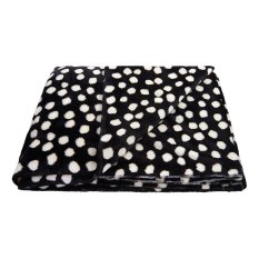 Manta MAZLÍK - preto com bolinhas brancas