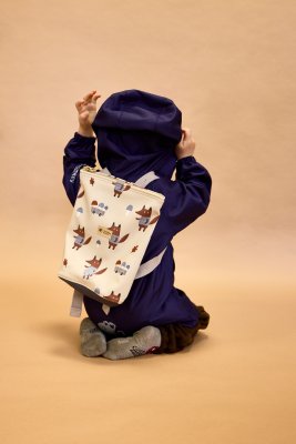 Detský softshellový batôžtek Monkey Mum® - Béžový