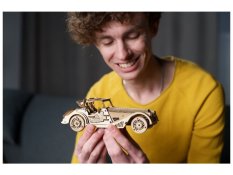 Ugears Drewniane Puzzle Mechaniczne 3D Samochód Sportowy Rapid Mouse