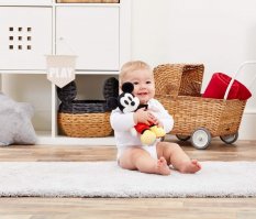 Rainbow Plysch Musse Pigg Aktivitetsleksak