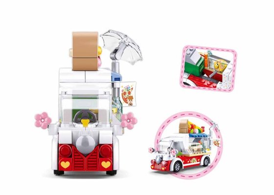 Sluban Girls Dream M38-B0993D Camion à pizza