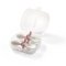 Colher e garfo BABYONO com estojo rosa 12m+