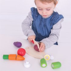 Bigjigs Toys Schneidegemüse in Kiste