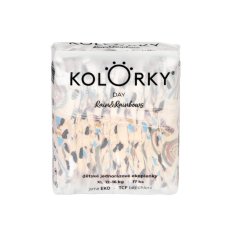 KOLORKY DAY Scutece de unică folosință eco, curcubeu și curcubeu XL (12-16 kg) 17 buc