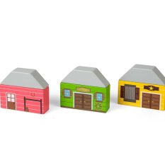 Bigjigs Rail Drvena željeznička pruga divlji zapad 62 dijela