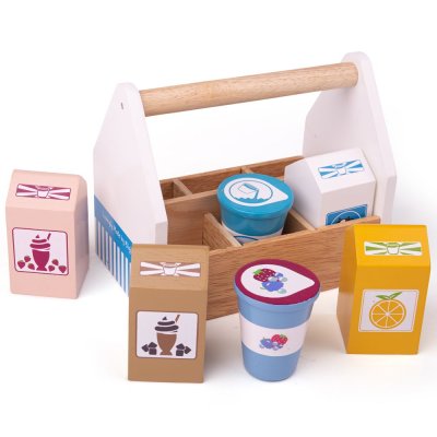 Bigjigs Toys Coctelería en caja portátil
