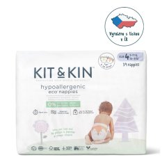 KIT & KIN Pañales desechables eco 4 (9-14 kg) 32uds