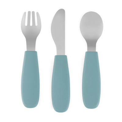 PETITE&MARS Sada příborů s nerezové oceli Take&Match Frosted Sky 12m+