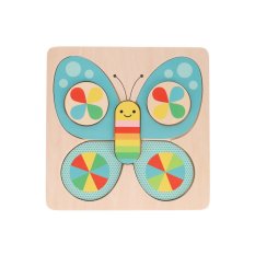 Petit Collage Puzzle en bois Papillon