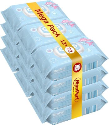 MONPERI Vochtige doekjes 72 stuks Mega Pack