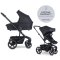 EASYWALKER Kombi-Kinderwagen Harvey⁵ 2in1 Midnight Black LITE RWS