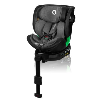 LIONELO Harmony i-Size Car Seat (40-150 cm) Grey Graphite Leather