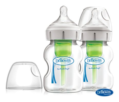 DR.BROWN'S Anti-Kolik-Flasche Options+ Weithals 2x150 ml Glas