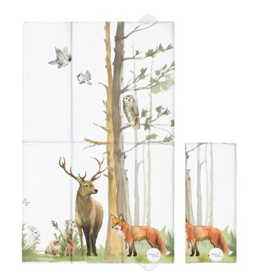 CEBA BABY Wickelauflage Reise (60x40) Basic Woodland