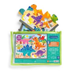 Puzzle Mudpuppy Dinosaures puissants 12 pièces