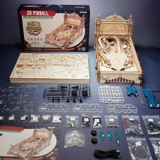 RoboTime Puzzle 3D en bois de flipper mécanique