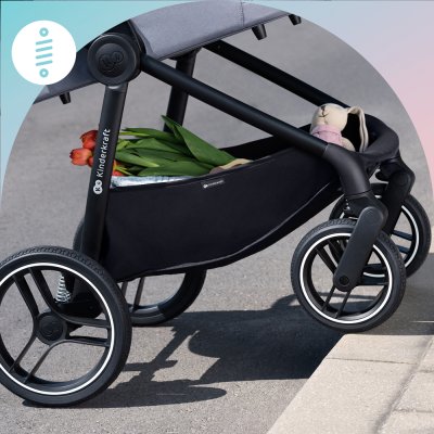 KINDERKRAFT SELECT Kinderwagen kombiniert Nea 2in1 Midnight Black, Premium
