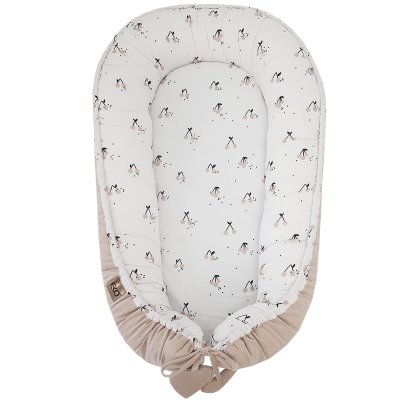 ÖKO Babynest Baumwolle Velvet Cherry 90x60cm