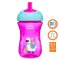Kubek CHICCO Advanced ze słomkowym ustnikiem 266 ml różowy 12m+