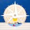 small foot Houten Loopwagen Walvis