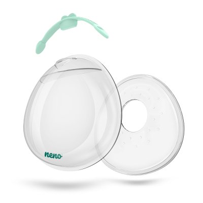 NENO Copo Coletor de Leite Materno de Silicone Claro 2 unidades